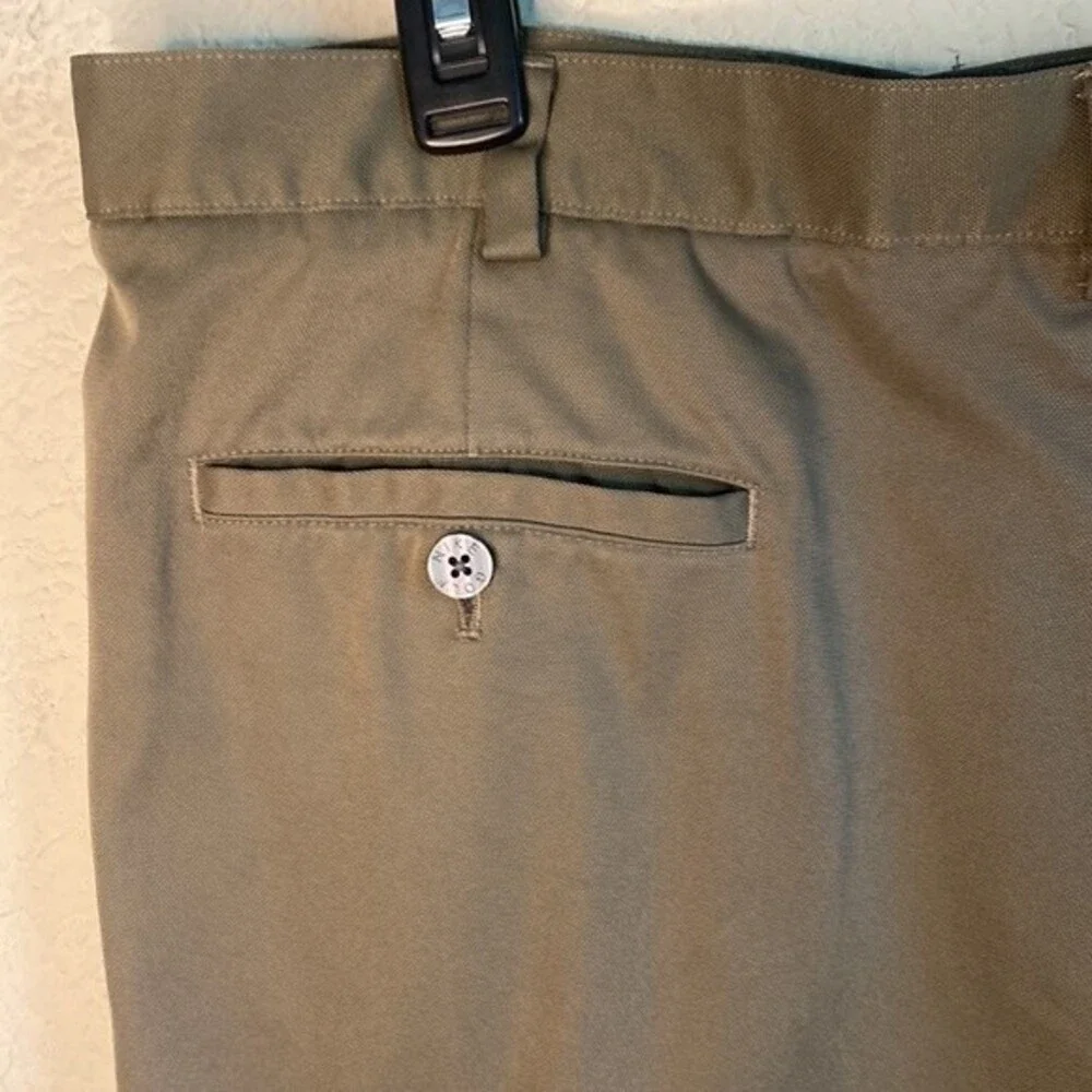Nike golf shorts Dri fit brown 38 pockets sport Athletic mens EUC - Picture 6 of 7